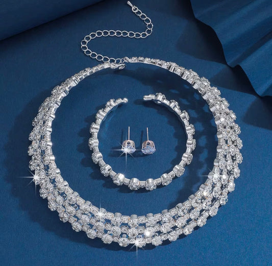 Silver Plated Jewellery Set