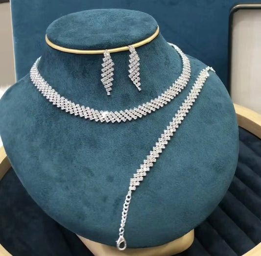 Silver Plated Jewellery Set