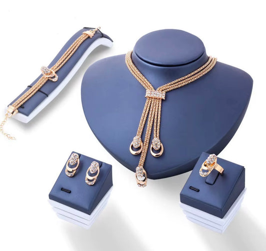 24k Gold Plated 4pcs Jewellery Set